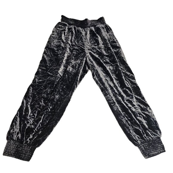 Anthropologie Crushed Velvet Jogger Pants Size S Jeanie Boho Hippie Velvour - Picture 1 of 4